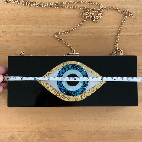 Evil Eye Boss Lady Clutch with chain 🧿 - Picture 8 of 8